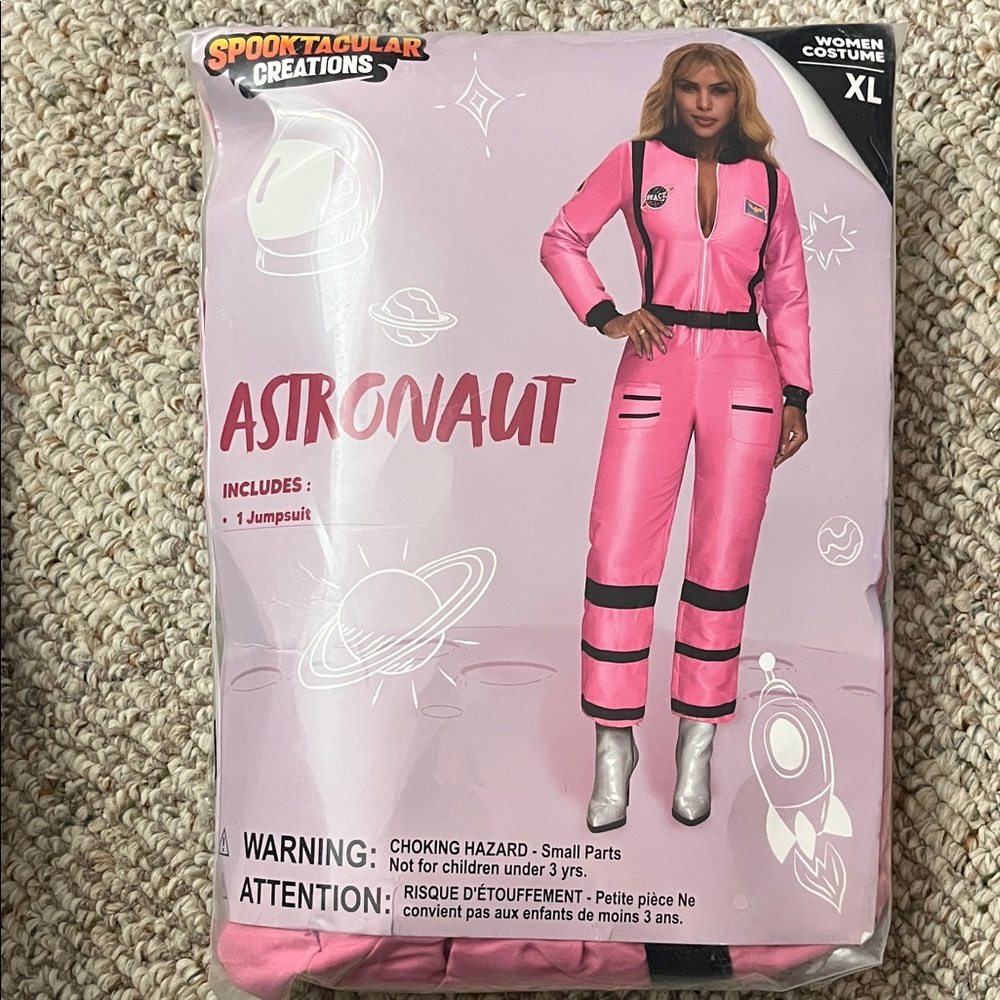 Spooktacular Creations Pink Astronaut Costume